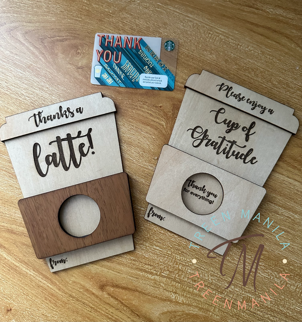 Wooden Coffee/Game or discount Card Holder