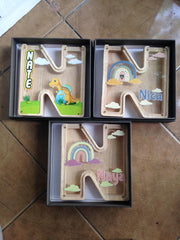 DIY KIT - Wooden Letter Coin Bank