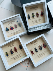 READY SET of FATHER'S DAY SUPERHERO Frame ( 4 Figures)