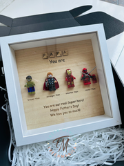 READY SET of FATHER'S DAY SUPERHERO Frame ( 4 Figures)